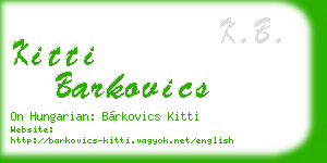 kitti barkovics business card